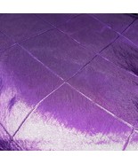 Plum Purple Pintuck Satin 90&quot; x 118&quot; Rectangular Tablecloth Lot of 11 ~ ... - £166.99 GBP