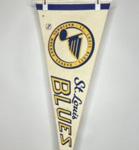 Vintage St. Louis Blues NHL Hockey Pennant 30 x 12 Full Size 1970s - £25.10 GBP