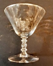 EAPG Cambridge Caprice Goblet Stemware Low Sherbet Glass Clear Stem 300 - £6.25 GBP