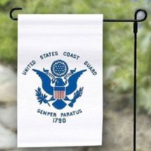 US Coast Guard Double Sided 2ply Nylon Knit Flag Garden 12&quot;x18&quot; PREMIUM Vivid Co - £11.79 GBP