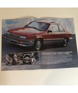 1989 Plymouth Sundance Car Centerfold Vintage Print Ad Advertisement pa6 - £8.56 GBP