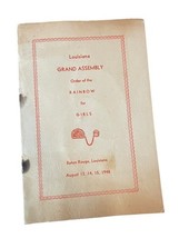 Louisiana Grand Assembly Order Of Rainbow Girls 1948 Baton Rouge Program... - $335.51 MXN