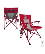 Arizona Wildcats Hard Arm Chair Red Gray NCAA Tailgating Camping Cup Holder - $139.22 CAD