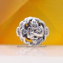 925 Sterling Silver Disney Aladdin Princess Jasmine &amp; Genie Charm - £12.40 GBP