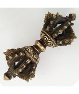Tibetan Buddhist Brass Dragon Heads 9 Pronged Vajra - Made in Nepal - $19.99