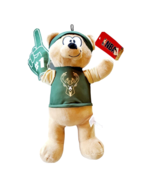 Milwaukee Bucks #1 Fan Teddy Bear Plush Stuffed Animal, NBA 14&quot; NWT - $14.85