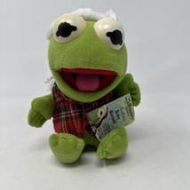 Vintage Kermit The Frog McDonalds Christmas Muppet Babies Baby Plush 1988 - £17.17 GBP