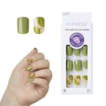 KISS imPRESS No Glue Mani Press On Nails, Design, &#39;Before Sunrise&#39;, Gree... - €5,16 EUR