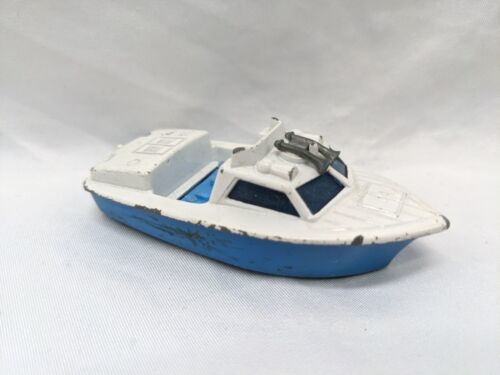 Vintage 1976 Matchbox Superfast Police Lander Toy Boat 3" - £27.92 GBP