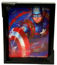 Pyramid America Marvel CAPTAIN AMERICA 9.25 in x 11.25 in 3D Shadow Box ... - $19.79