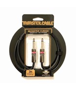 Monster Classic Instrument Cable 3ft Straight Professional Quality 1/4&quot; ... - $28.25 CAD
