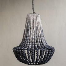 Wood Bead Natural Chandelier - £147.67 GBP+