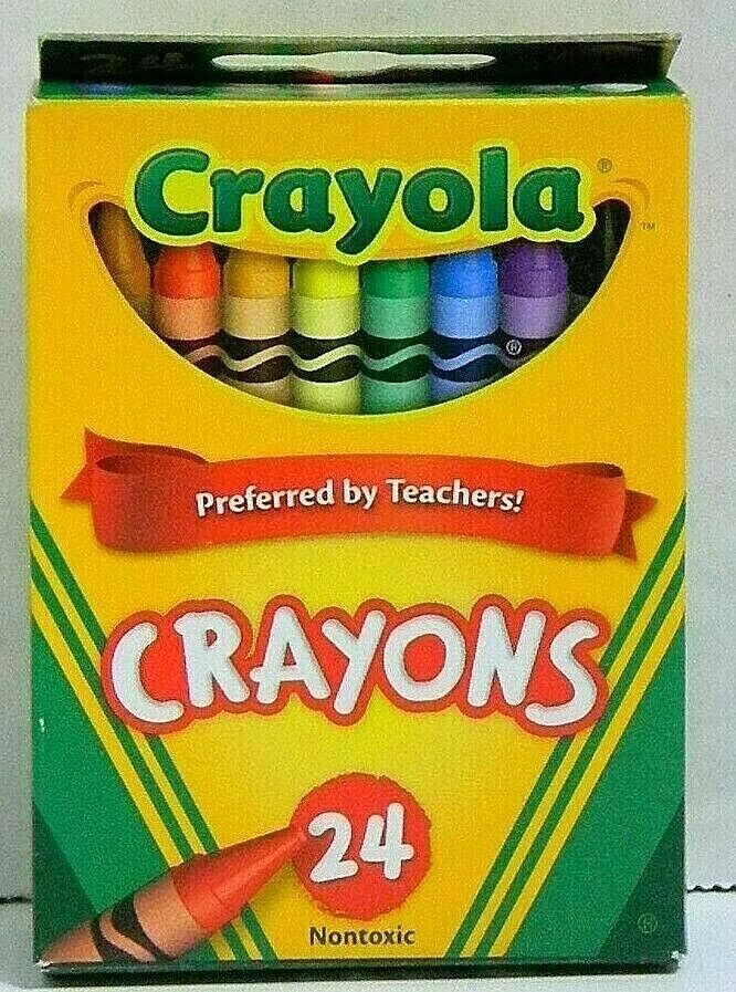 Vintage Binney & Smith Crayola Crayons 8 Count Used Retro