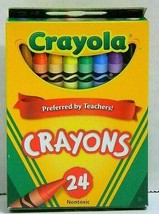 22 Boxes CRAYOLA CRAYONS Classic 24 Ct  Made In USA  53-3024 - £21.52 GBP