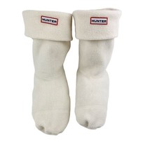 Hunter Boot Liners Cream Fleece Womens MM US 5-7 UK 3-5 EU 36-38 Sock Logo READ - £11.84 GBP