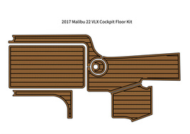 2017 Malibu 22 VLX Cockpit Floor Kit Pad Boat EVA Foam Faux Teak Deck Floor Mat - £400.91 GBP