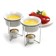 Norpro Butter Warmers, Set of 2, 1 EA, White - £23.71 GBP