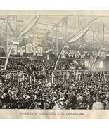 Democrat Convention 1900 Print New Declaration History Struggle Chicago ... - $42.03 CAD