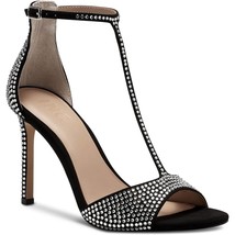 INC International Concepts Wmn T Strap Dress Sandals Firah Sz US 8M Black Bling - £27.66 GBP