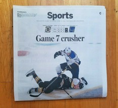 St Louis Blues Stanley Cup Champions Newspaper Boston Globe Blues Win The Finals - £14.23 GBP