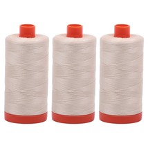 3-PACK - Aurifil Light Beige - A1050-2310 - Mako Cotton Thread Solid 50WT 1422Yd - £48.23 GBP