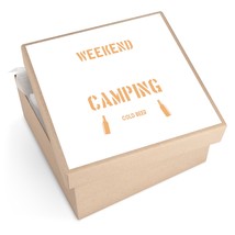 Meme Stickers for Camping Lovers - &quot;Weekend Forecast: Camping with a Cha... - £8.22 GBP+