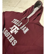Texas A&amp;M Aggies Hoodie Mens L Colosseum Maroon Long Sleeve Pullover Swe... - $21.22