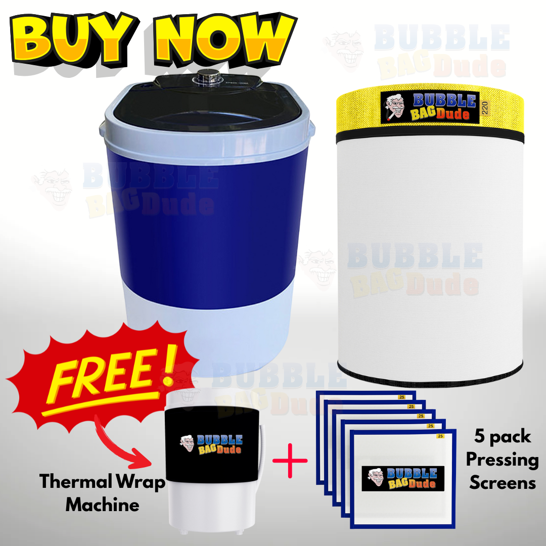 BUBBLEBAGDUDE Bubble Machine 5 Gallon with 5 Gallon Zipper Bag Wash Bag - $139.81