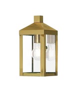 Livex Lighting 20581-01 1 Light Outdoor Wall Lantern, Brass - $138.60