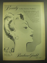 1945 Barbara Gould Rose-Glo Make-up Ad - Beauty in the American Tradition - $18.49