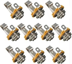 Ten Pieces Of A 1/4-Inch Guitar Input Jack, A 6-Point, 35-Millimeter Mon... - £20.80 GBP