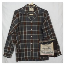 Vtg Bullocks Game and Lake Mirons Crescent Cloth Wool Rockabilly Shirt S... - £221.39 GBP