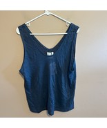 NWT Inimigo 100% Linen Tank Tank Navy Blue Women’s Size XL - $22.95