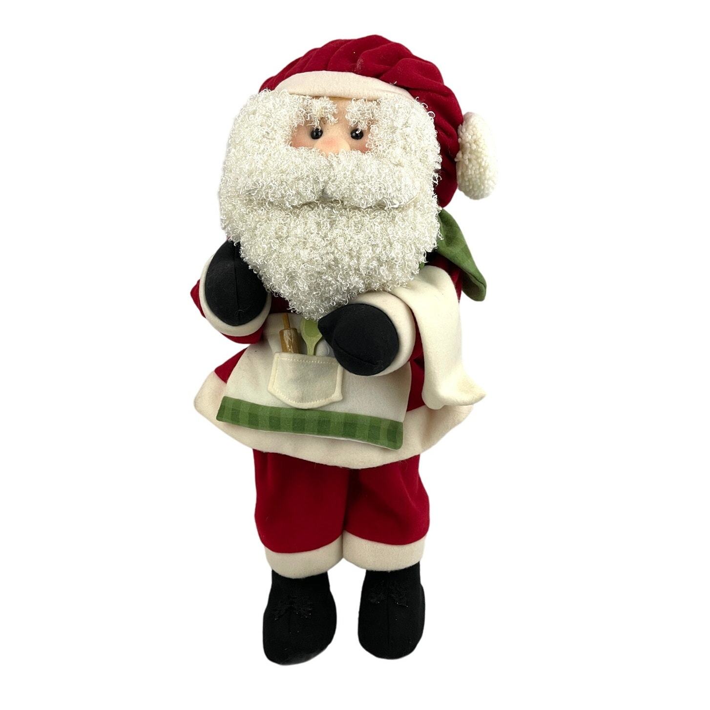 VTG Baker Santa Claus Holiday Statue Figurine 24&quot; Classic Plush  - $19.79