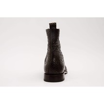 The Boss Brown Snake Zip-Up Leather Men Boot Limited Edition image 9