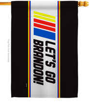 Let&#39;S Go Brandon House Flag Political 28 X40 Double-Sided Banner - £29.51 GBP