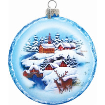 G.Debrekht Holiday Splendor Glass Wnter Landscape-Ornament 5.5 in. - $109.38