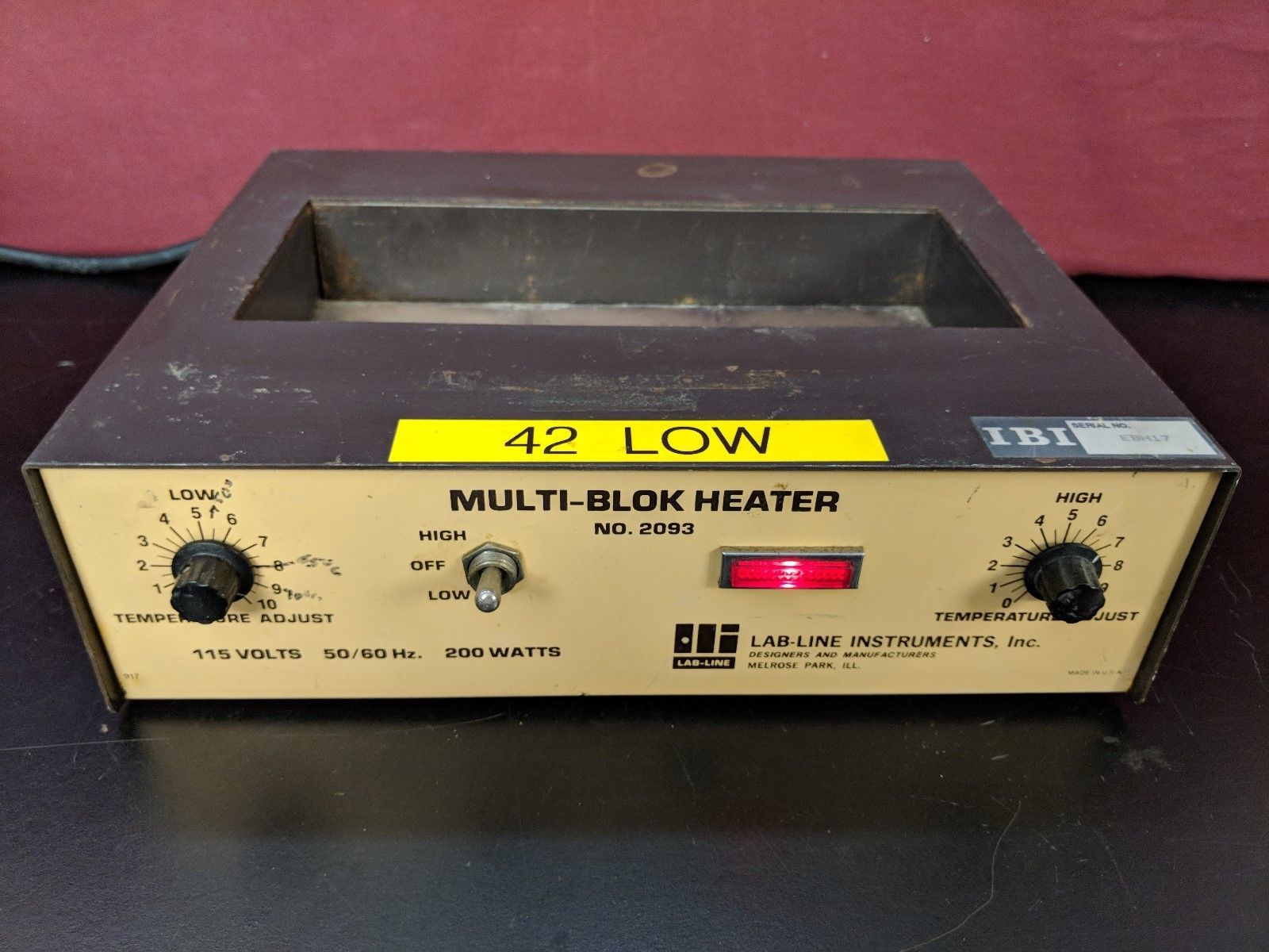 Lab-Line 2093 Multi-Blok Block Heater / TESTED - $67.50
