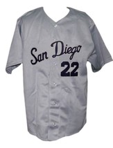 San Diego Padres Pcl Retro Baseball Jersey 1965 Button Down Grey Any Size - £31.96 GBP