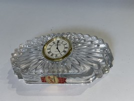 Lead Crystal Small Clock | Crystal Legends Clock | Anna Huntte Handmould... - $45.00
