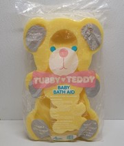 Vintage Crib Mates Tubby Teddy Baby Bath Yellow Sponge New NOS - £43.43 GBP
