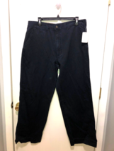NWT Plugg Special Aging Wash Vintage Navy Blue Wide Leg Jeans Mens 34X32... - $19.79