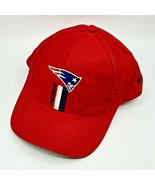 Vintage Logo 7 New England Patriots Logo Hat Cap Snapback NFL Red  - $376.14 MXN