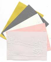 Embossed Card. A6. Tree Scene. Choice of Colour - $0.37+