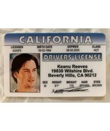 Keanu Reeves Drivers License Novelty ID Card Matrix Neo California CA - £6.95 GBP