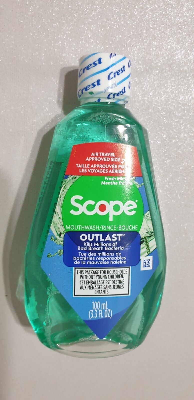 Crest Scope Outlast Mouthwash Fresh Mint Long Lasting Freshening - (3.3 ... - $7.69
