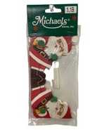 Michaels Craft Store Santa Claus 9 Foot Paper Garland  Unopened  - $9.10