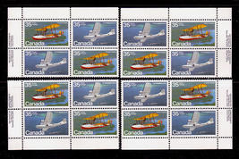 Canada  - SC#846a Imprint  M/S Mint NH  - 35 cent Aircraft - Flying Boat... - £5.82 GBP