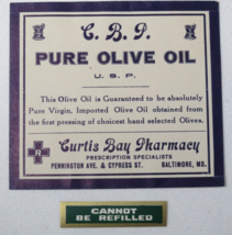 8 Dif Vintage Labels Advertising Pieces - Curtis Bay Baltimore Maryland Pharmacy - £11.86 GBP