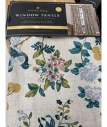 Anatara Birds flower Branches Window Panels Pair 37” x 84” New~ - $79.99